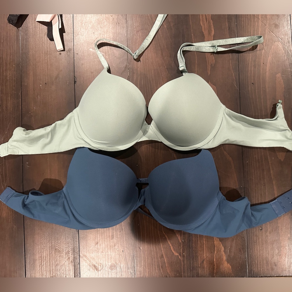 Blue and Gray Underwire Bras